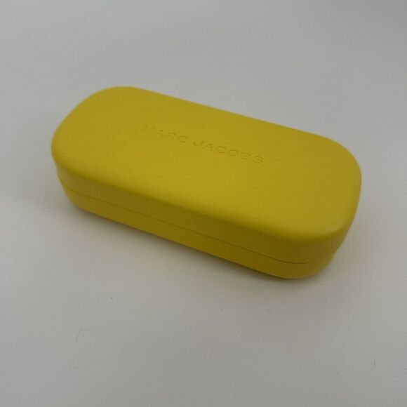 Marc Jacobs Bright Yellow *Case Only* Sunglass Eyeglass Case Travel Designer - Picture 1 of 9